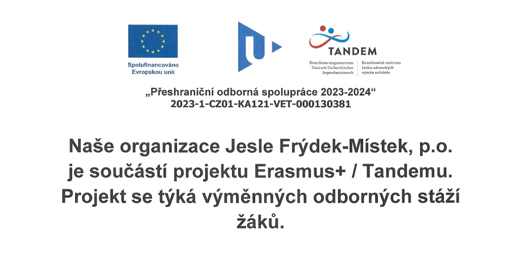 Jsme součástí projektu Erasmus